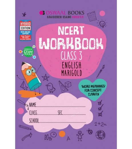 Oswaal NCERT Workbook Class 3 English Marigold | Latest Edition Class-3 - SchoolChamp.net